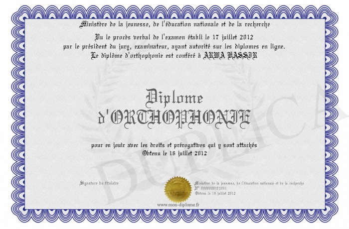 diplome universitaire orthophonie